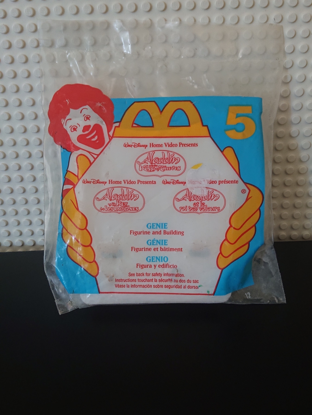 1996 Disney McDonald's - Aladdin King Of Thieves Genie - Sealed Mcdonalds Toy